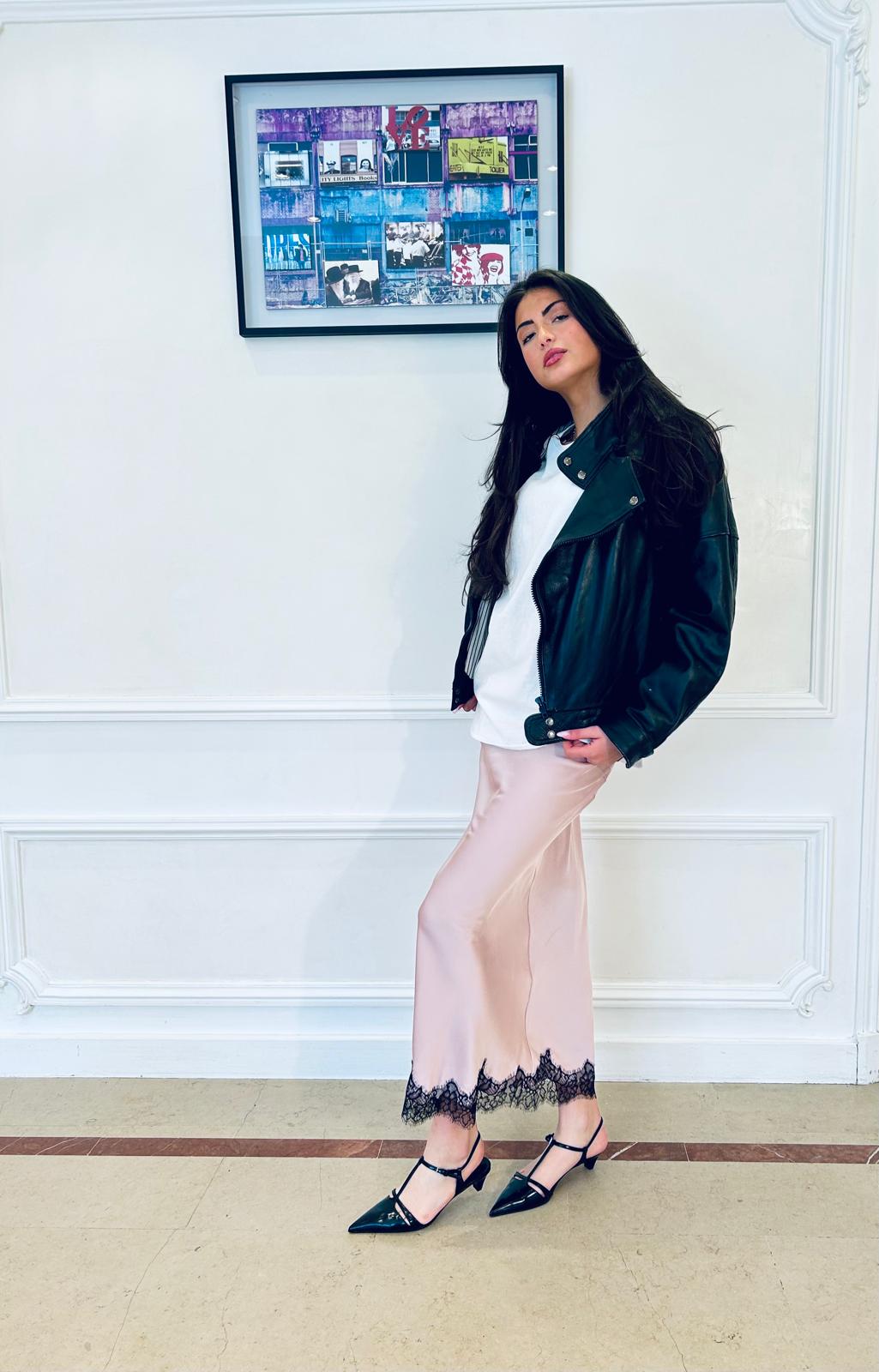 Jupe "Capri" Rose pâle